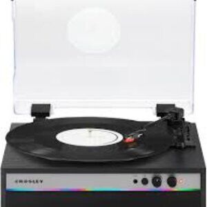 Crosley Strobe 3-Speed Turntable w/ Speakers &ED Lights